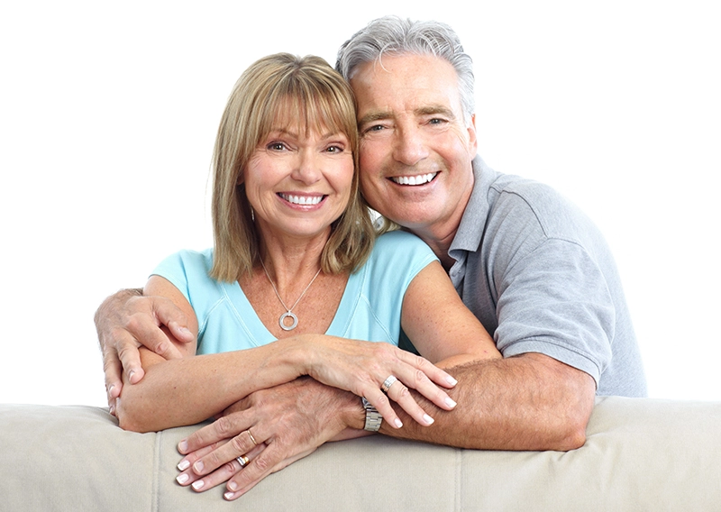 Senior Happy Couple With Dental Implants From Brandon Complete Dental Care